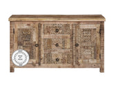 Indian Hand Carved Solid Wood Sideboard
